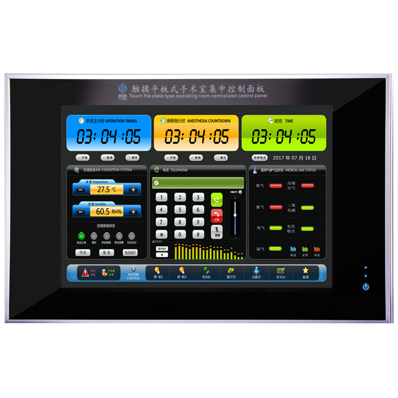 Panel de control de la sala de operación de la tableta táctil